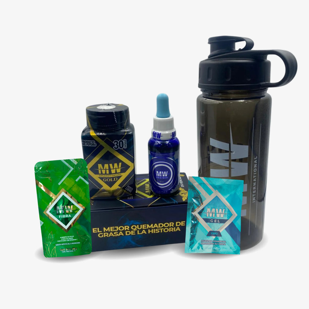 MW GOLD + DRENADOR + TERMO Y 2 SACHETS GRATIS